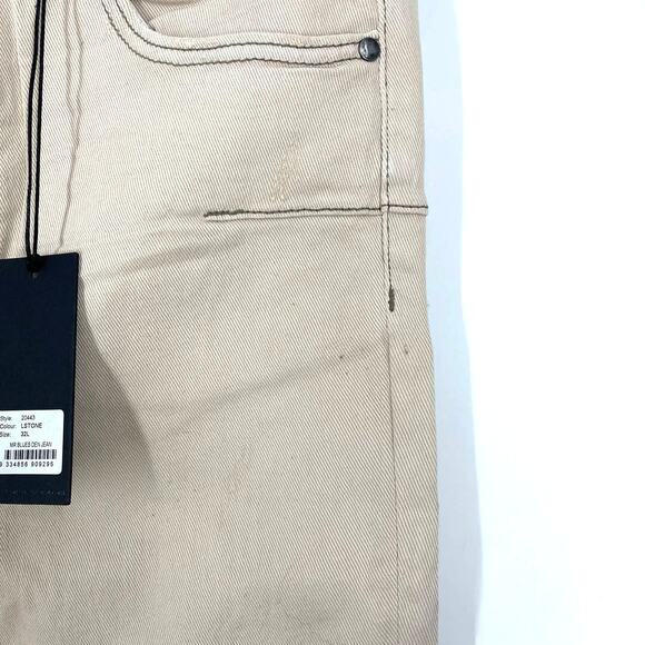 Man X One Teaspoon 32 Long Mr Blues Denim Jeans NWT Stone - Picture 4 of 6
